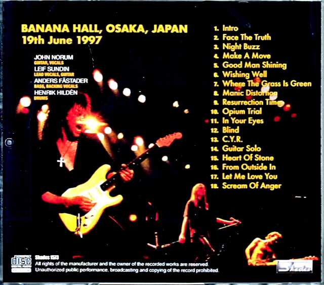 John Norum/Osaka,Japan 1997 DAT Master