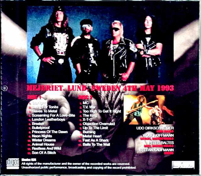 Accept/Sweden 1993