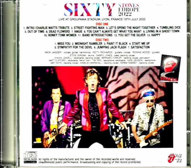 Rolling Stones/France 7.19.2022