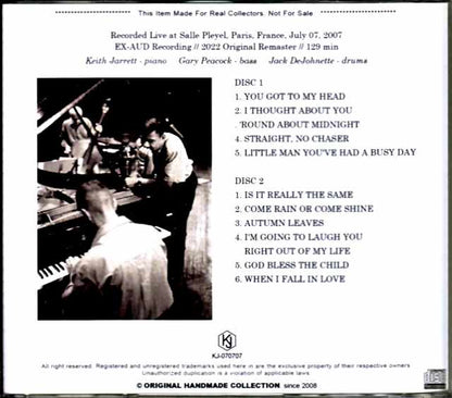 Keith Jarrett Trio Keith Jarrett/France 2007 Complete