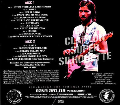 Eric Clapton/NY,USA 7.13.1974 Complete Soundboard and Audience Mix Tapes