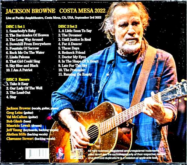 Jackson Browne Jackson Browne/CA,USA 2022 Complete