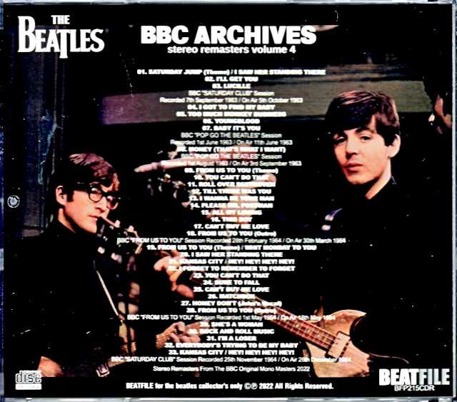 Beatles/BBC Archives Stereo Remasters Vol.4