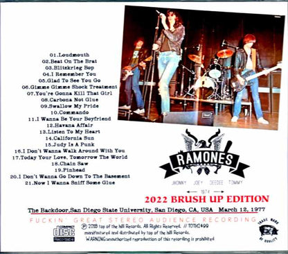 Ramones/CA,USA 1977 Brush Up Edition