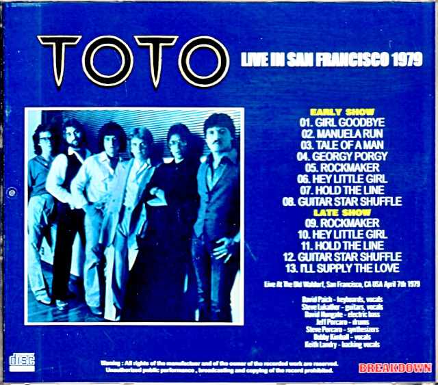 Toto/CA,USA 1979