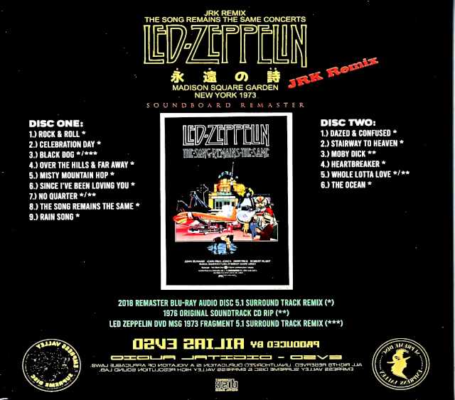 Led Zeppelin Teh Song Remains the Same Concerts JRK Remix