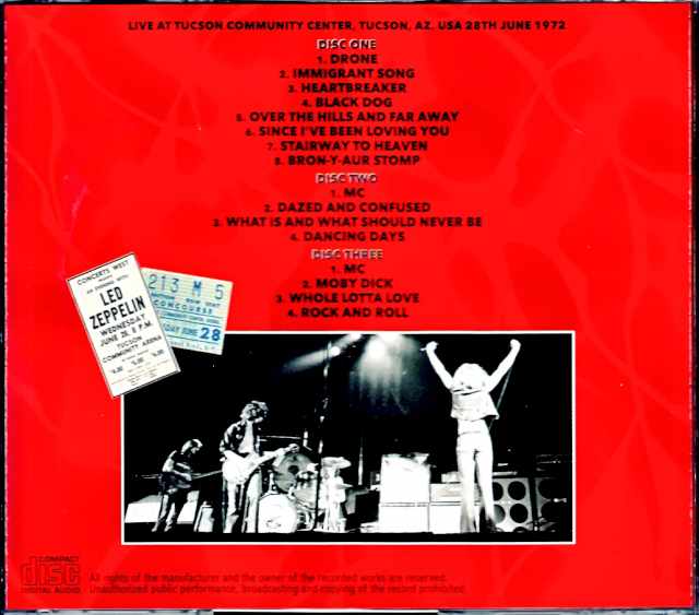 Led Zeppelin/AZ,USA 1972 Upgrade