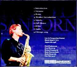 David Sanborn David Sanborn/RI,USA 1998 Remastered