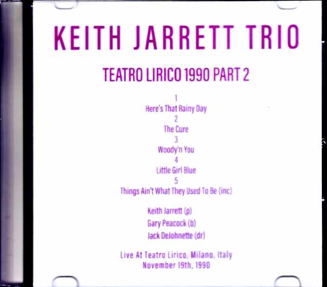 Keith Jarrett Trio/Italy 11.19.1990 Part.2