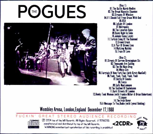 Pogues/London,UK 1988