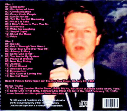 Robert Palmer/CA,USA 1986 & more