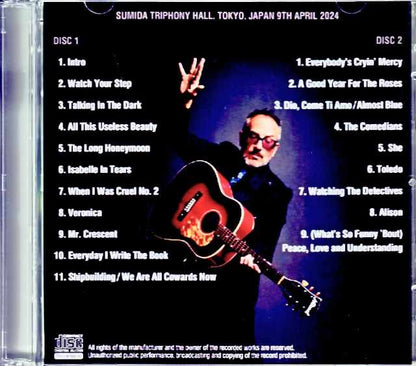 Elvis Costello Steve Nieve Elvis Costello/Tokyo,Japan 4.9.2024 Complete