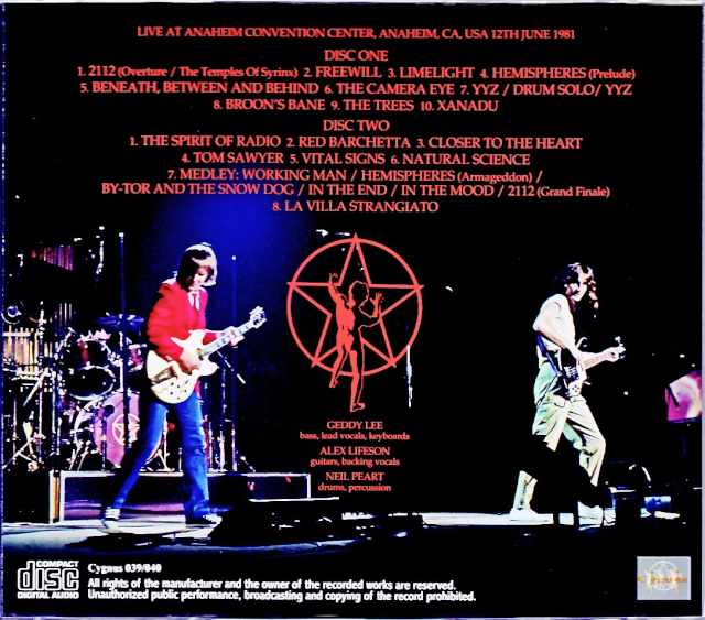 Rush / CA, USA 1981 Mike Millard 1st Generation Remastered