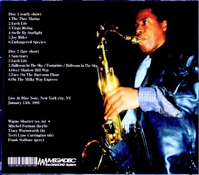 Wayne Shorter/NY,USA 1.15.1991 2Shows