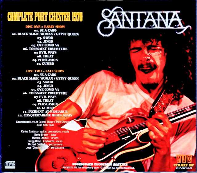 Santana/NY,USA 1970 2Shows Complete