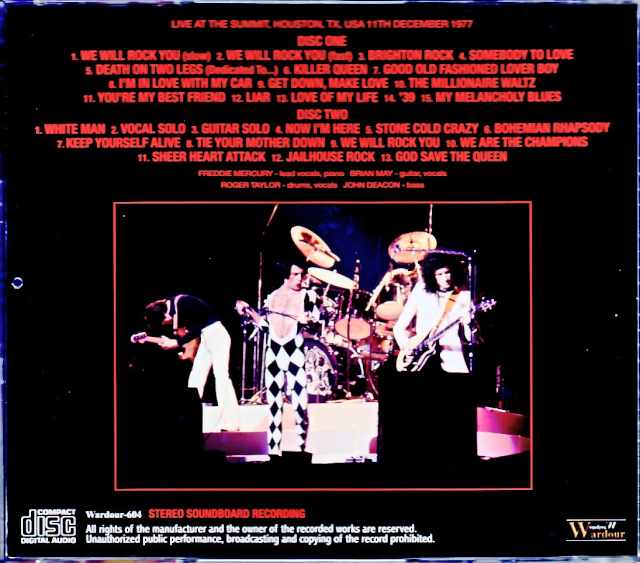Queen/TX,USA 1977 Complete Soundboard Edition