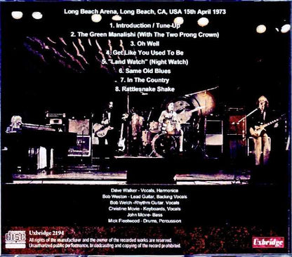 Fleetwood Mac/CA,USA 1973 Barry Goldstein Master Tapes