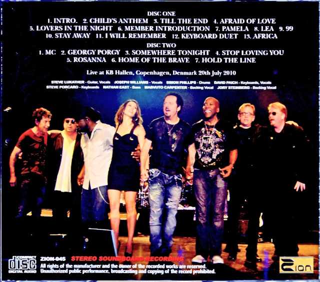 Toto/Denmark 2010 Complete Soundboard Edition