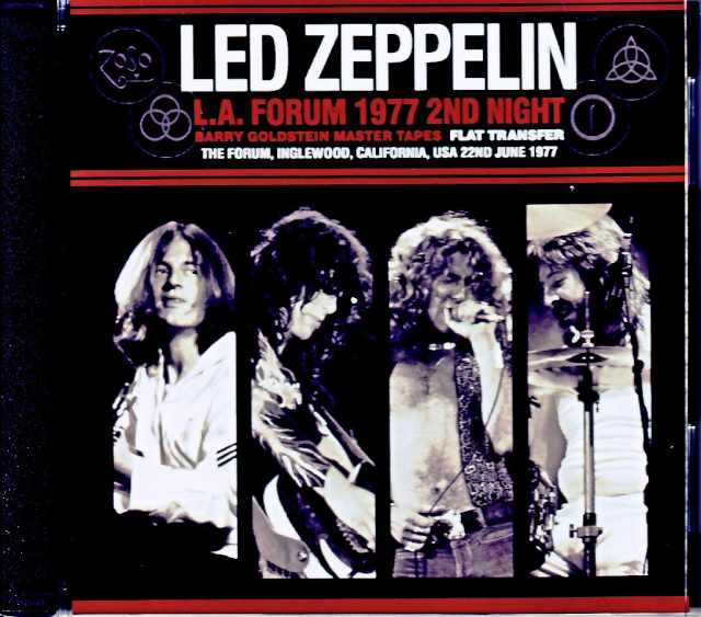 Led Zeppelin/CA,USA 6.22.1977 Barry Goldstein Master Tapes Flat Transfer