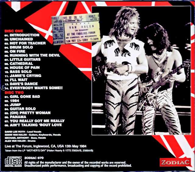 Van Halen/CA,USA 5.13.1984 Complete