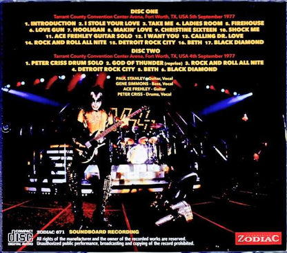 Kiss/TX,USA 1977 2Days Soundboard Edition