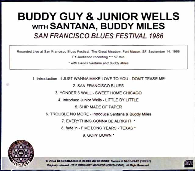 Buddy Guy Junior Wells Santana /SF,USA 1986