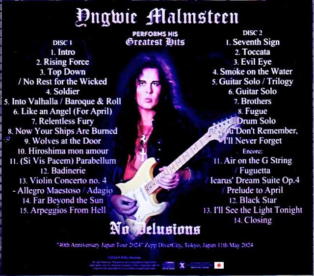 Yngwie Malmsteen/Tokyo,Japan 2024 Complete IEM Matrix Edition & more