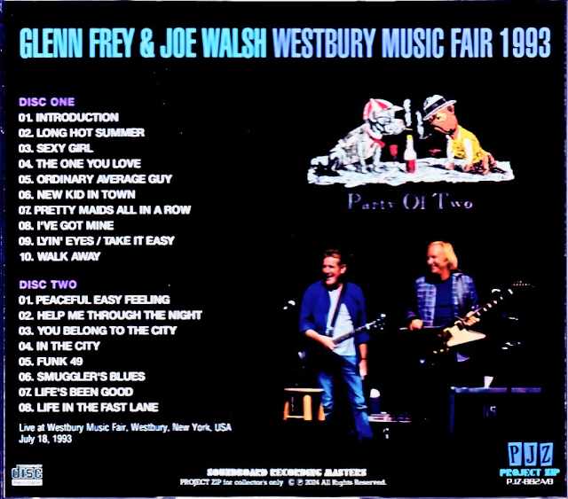 Glenn Frey Joe Walsh/NY,USA 1993 Complete