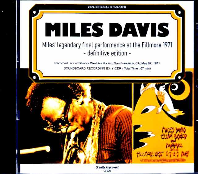 Miles Davis Keith Jarrett, Jack DeJohnette /CA,USA 5.7.1971 Upgrade