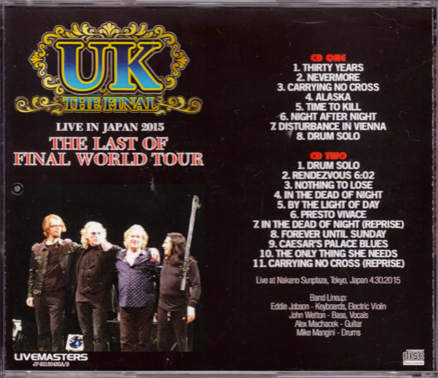 UK/Tokyo,Japan 2015