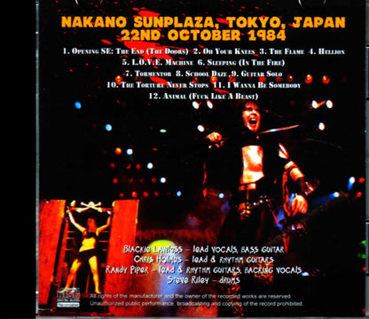W.AS.P./Tokyo,Japan 1984