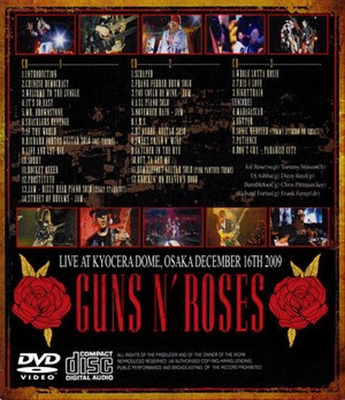 GUNS N'ROSES/Osaka Japan 12.16.2009