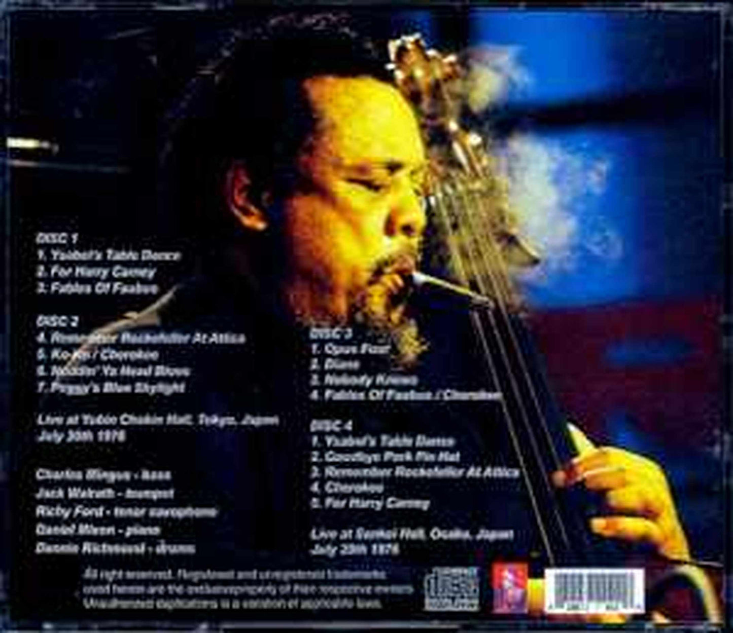 Charles Mingus Quintet/Tokyo & Osaka,Japan 1976
