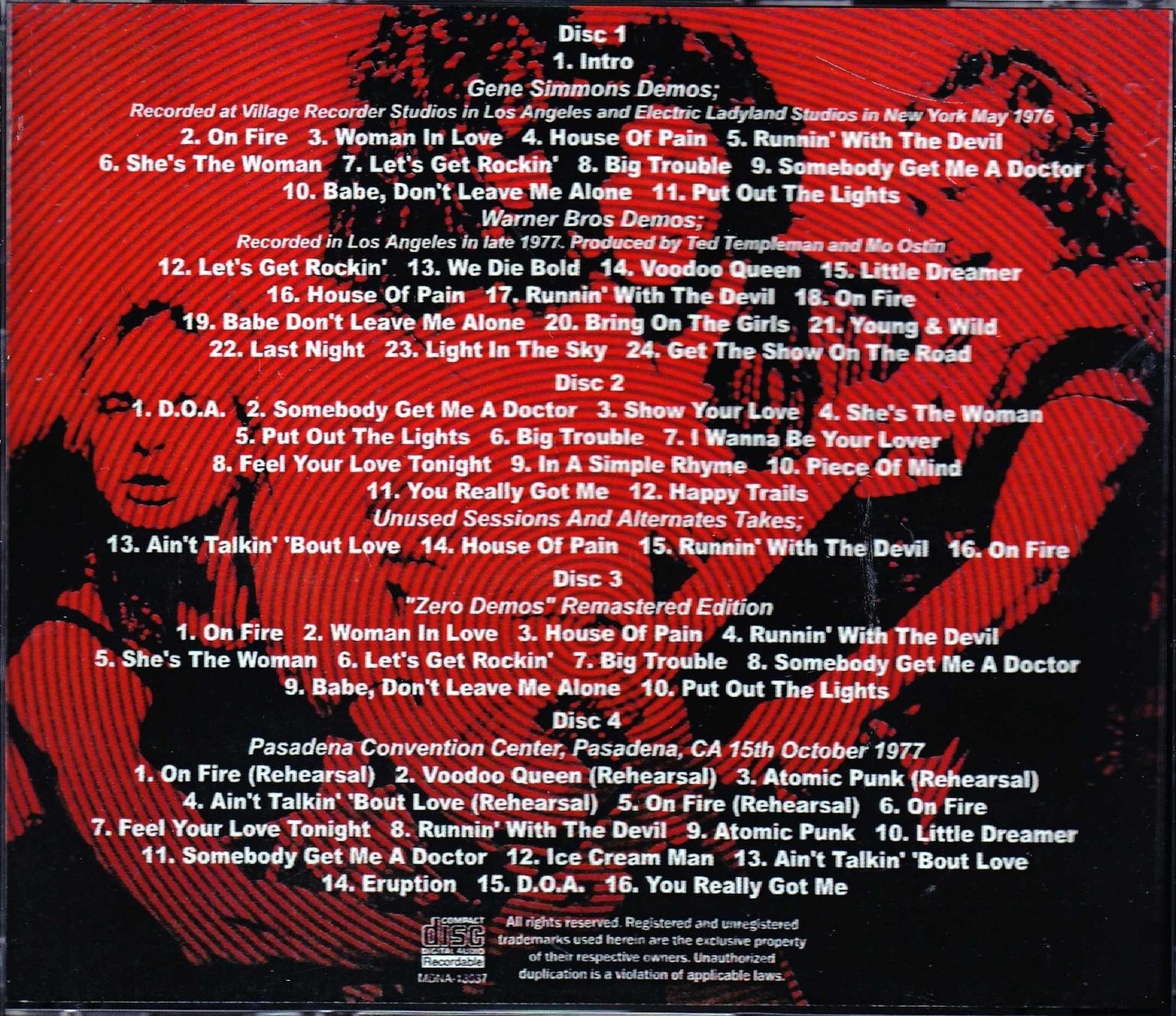 Van Halen/Demos and Rare Archives 1976-77