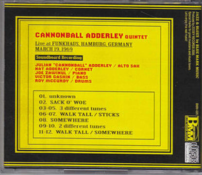 Cannonball Adderley/Germany 1969