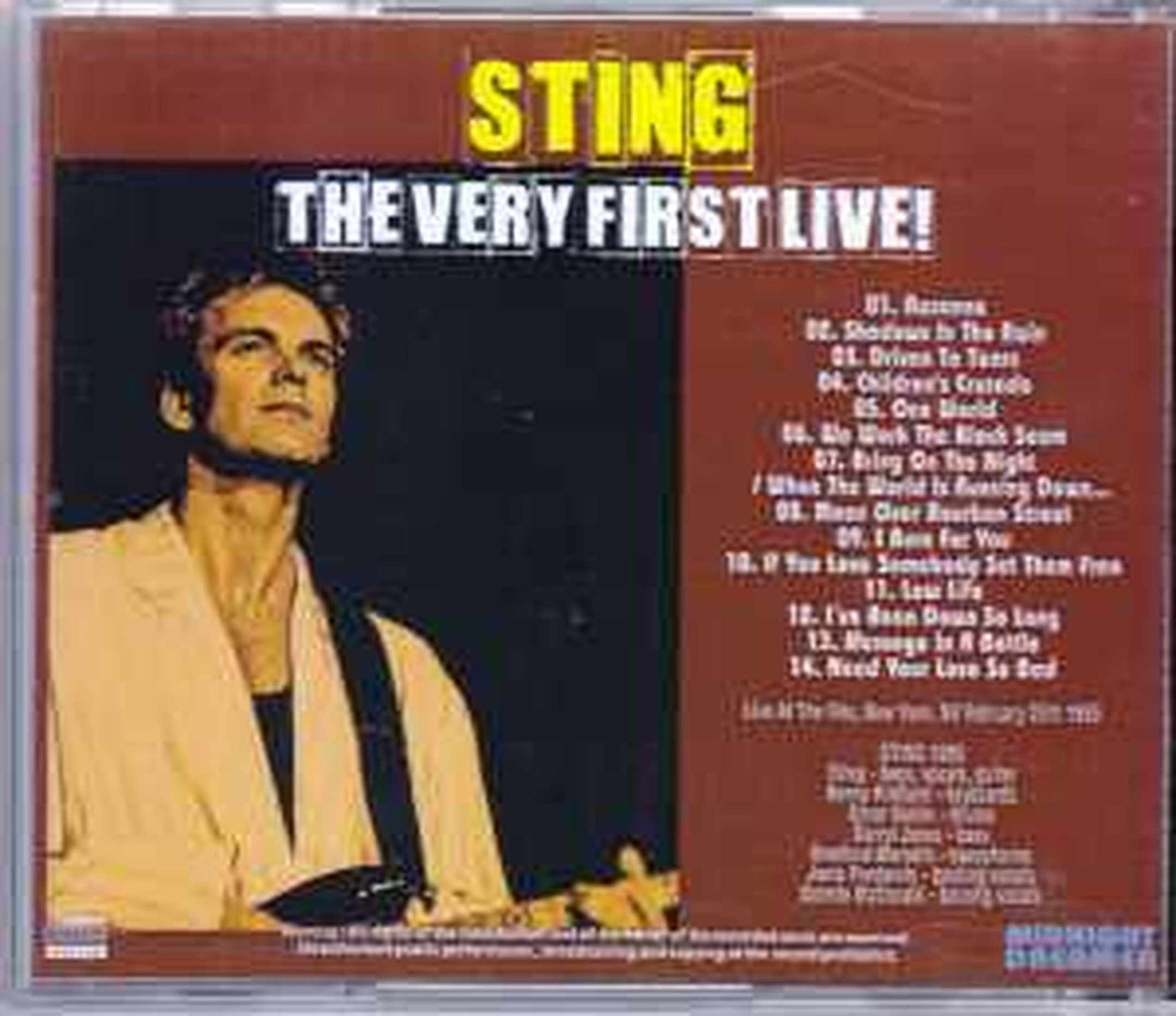 Sting/New York, USA 1985