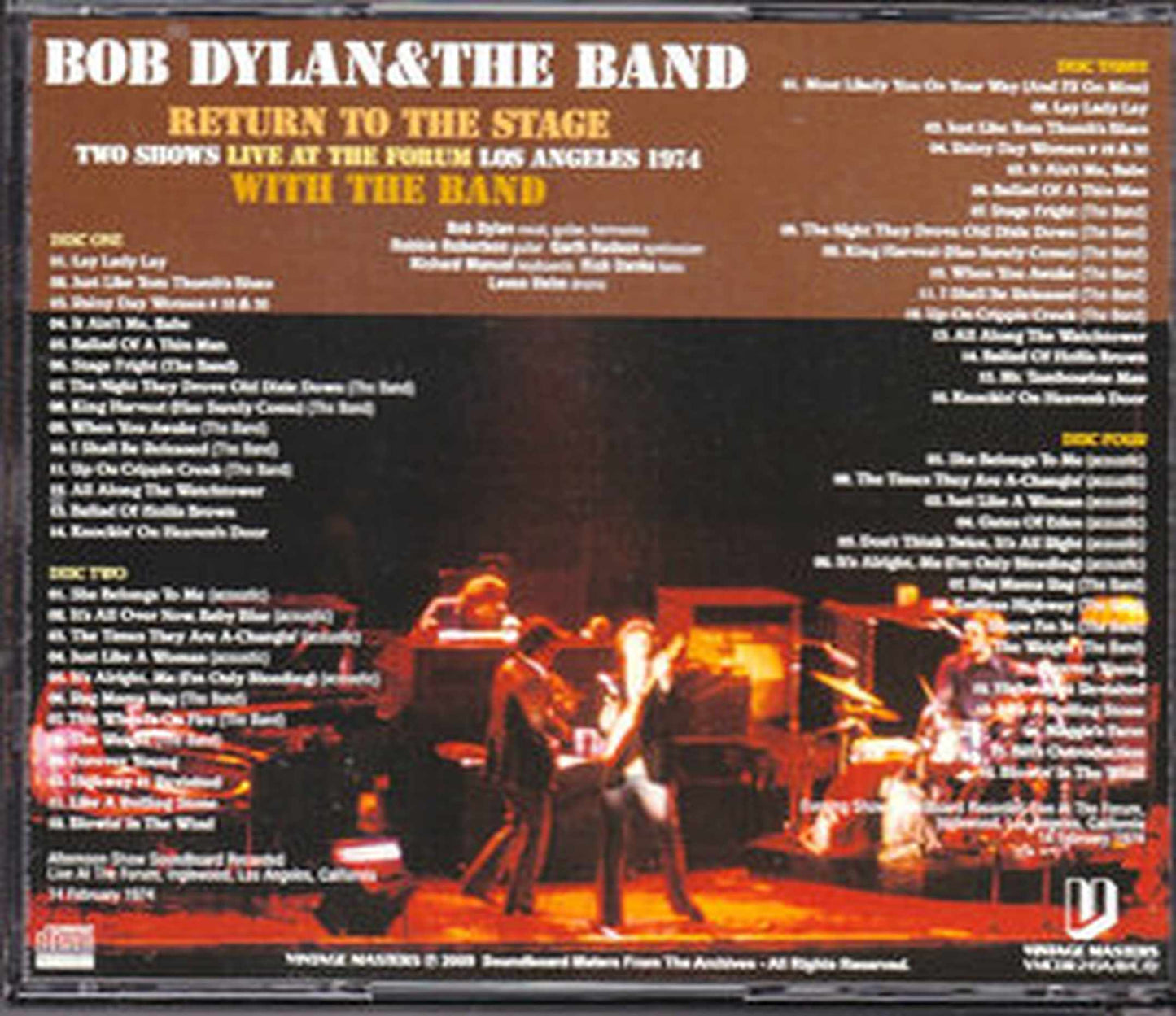 Bob Dylan, The Band/California, USA 1974