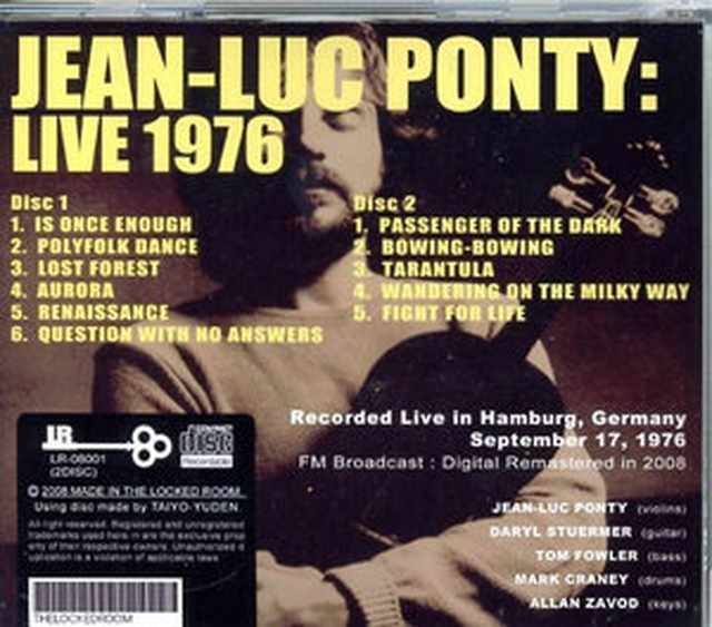 Jean-Luc Ponty/Germany 1976