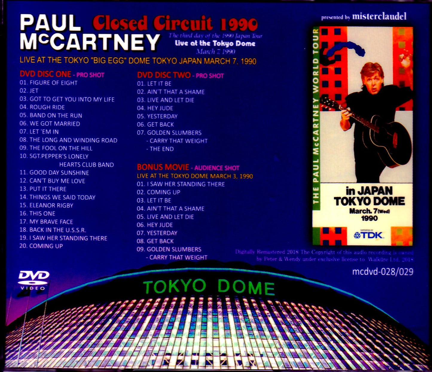 Paul McCartney/Tokyo, Japan 1990 Complete & more