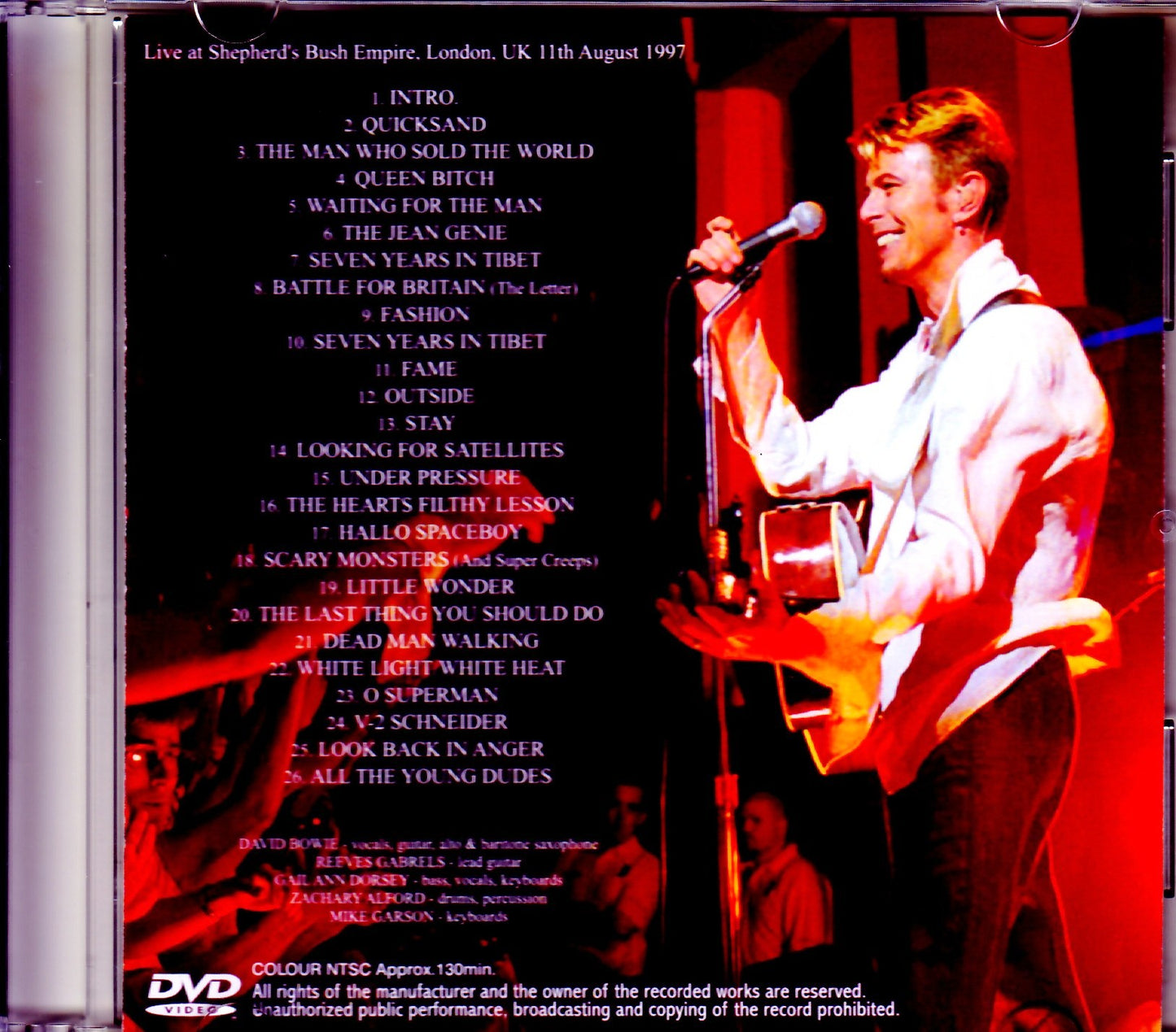 David Bowie/Lonodn,UK 8.11.1997