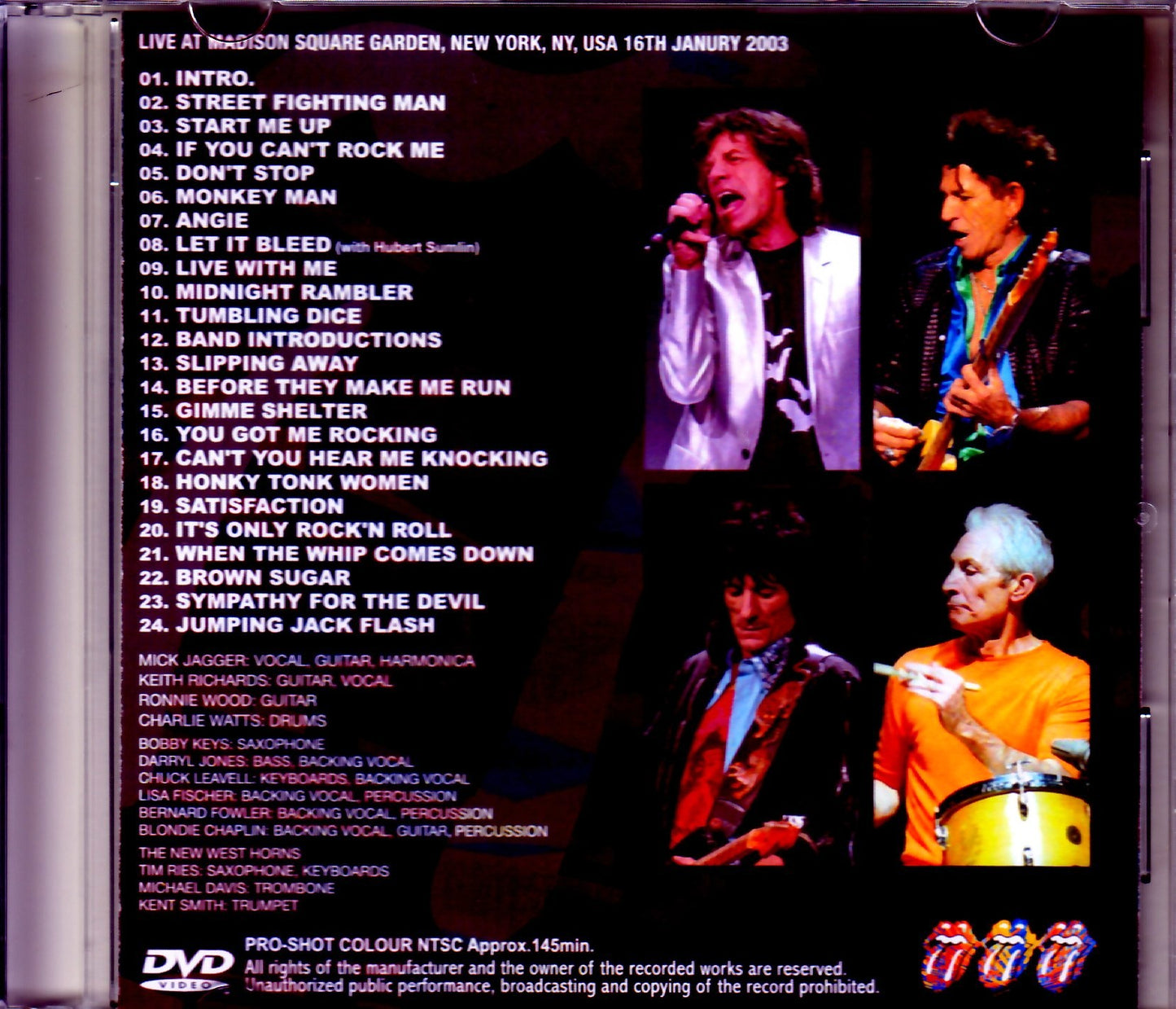 Rolling Stones/NY,USA 1.16.2003