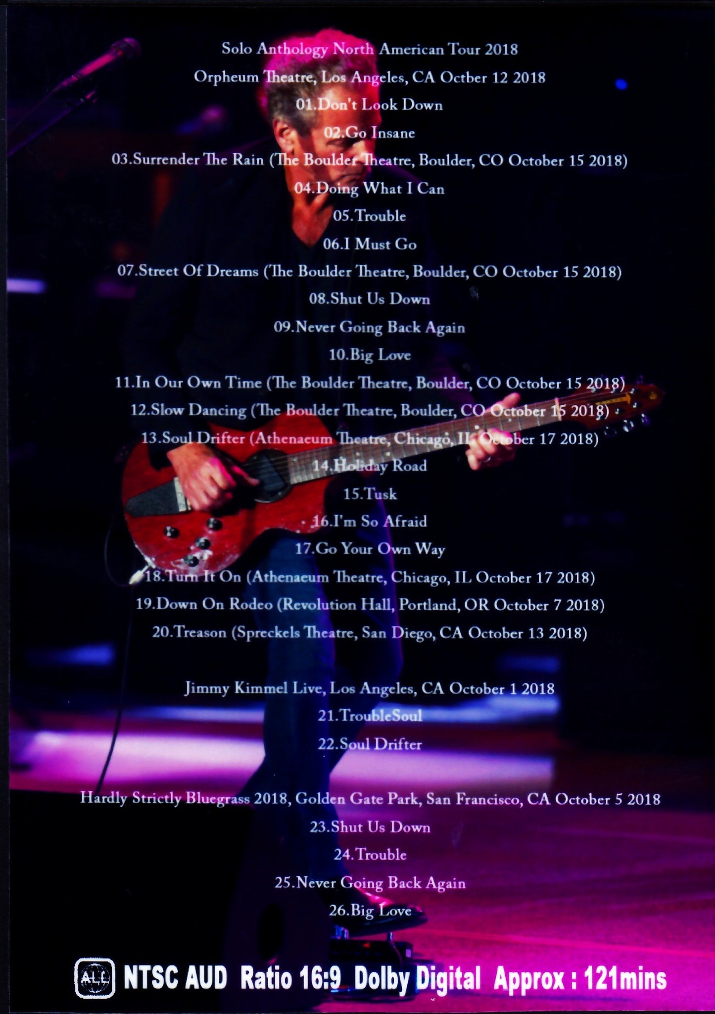 Lindsey Buckingham/North America Tour Collection 2018