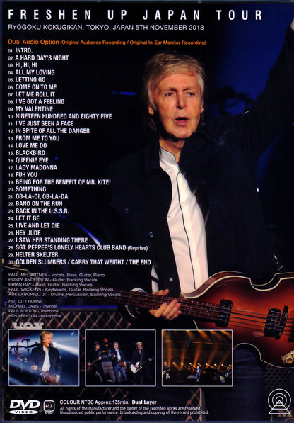 Paul McCartney/Tokyo,Japan 11.5.2018 2 Sounds Dual Layer Ver.