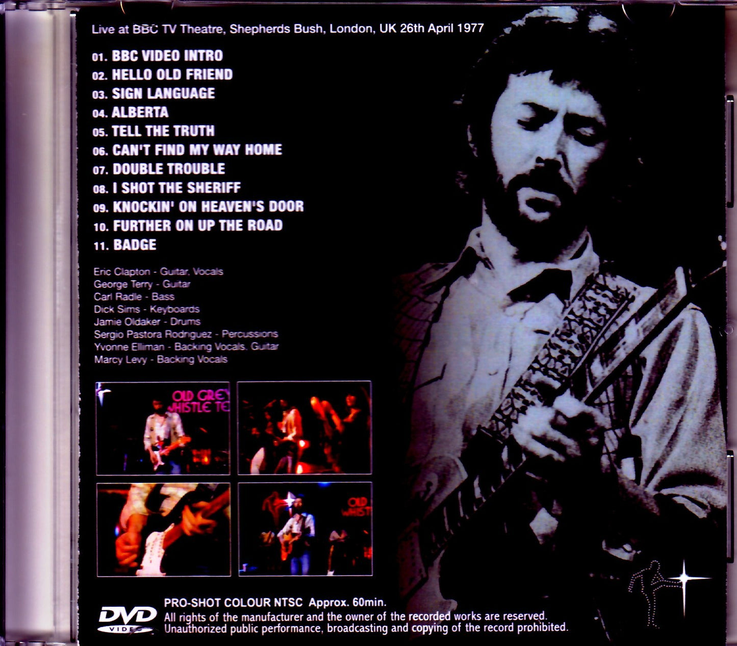 Eric Clapton/London,UK 1977 Complete