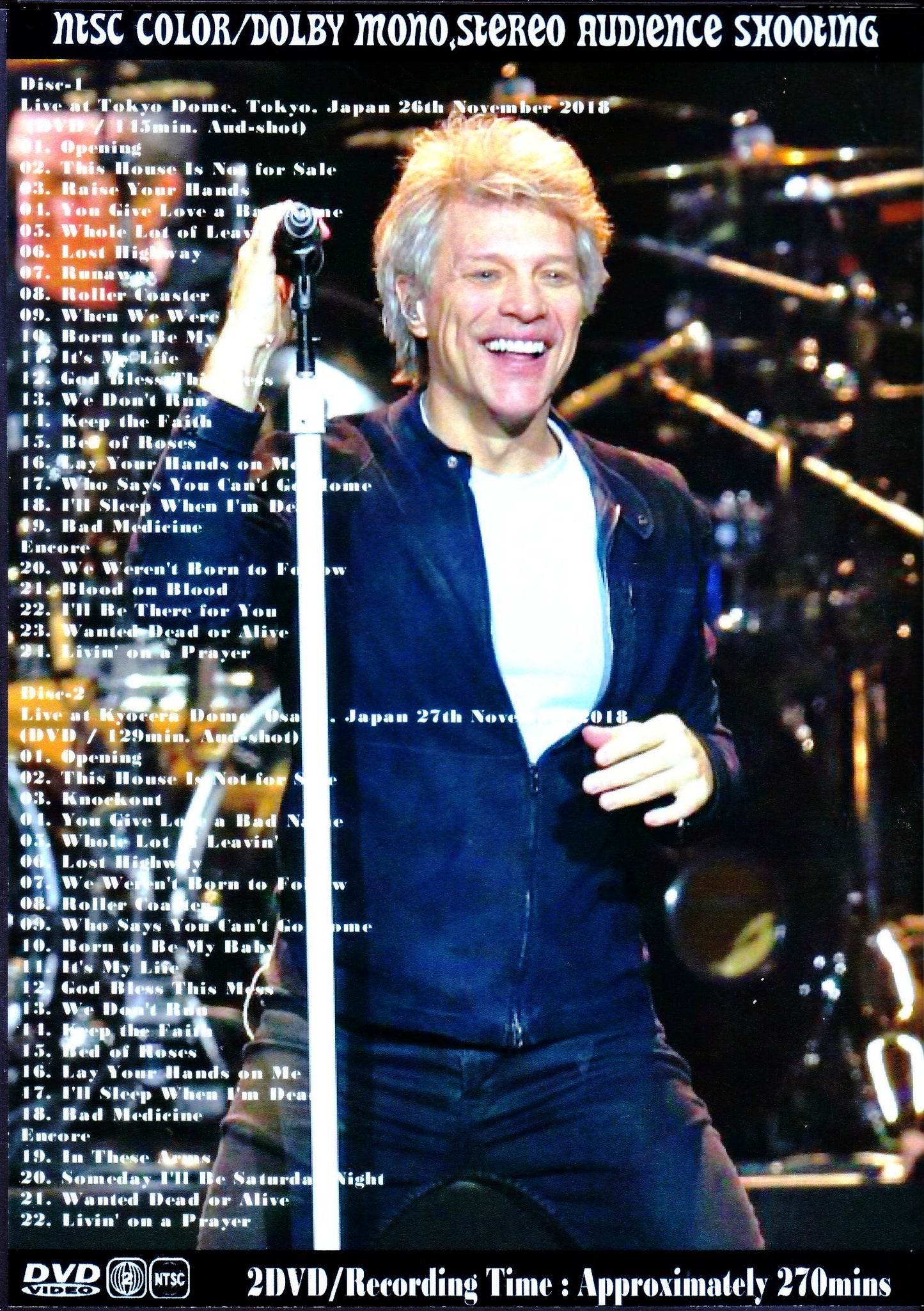 Bon Jovi/Tokyo,Japan 2018 2 Days Complete