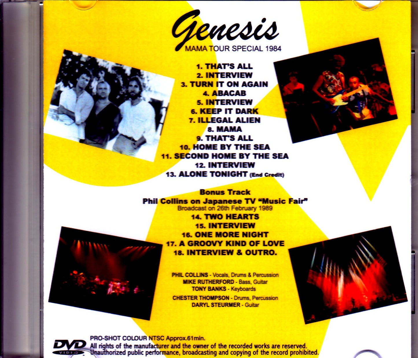 Genesis/Japan TV Broadcast 1984・1989