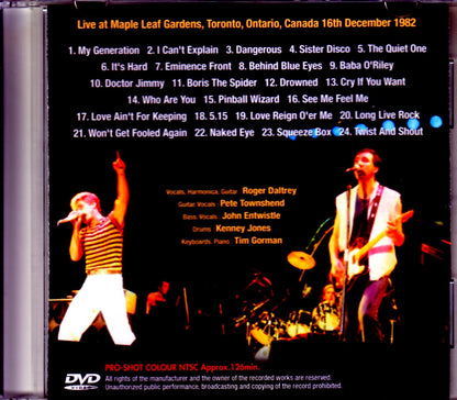 The Who/Canada 12.16.1982