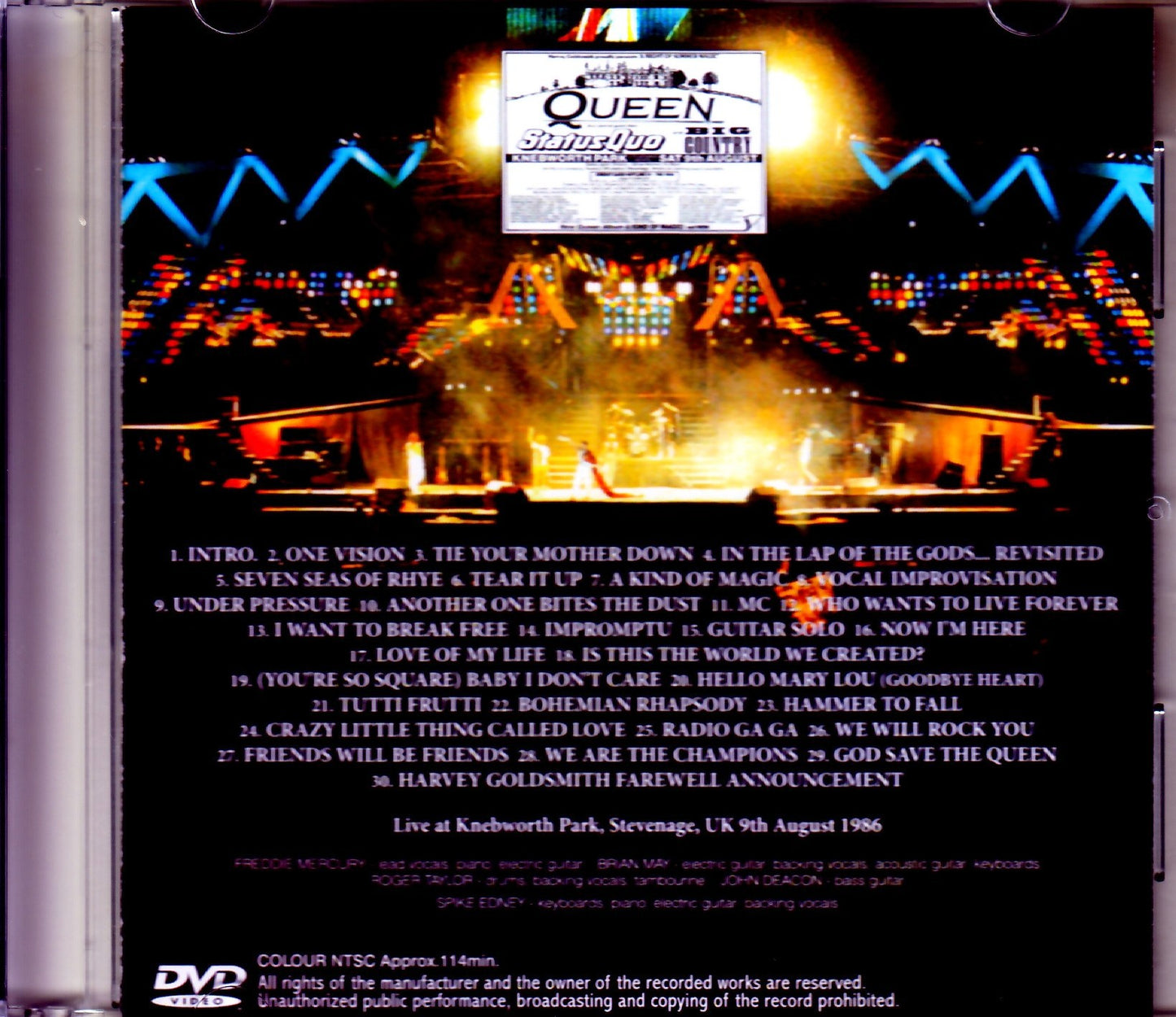 Queen/Knebworth,UK 1986 Remaster