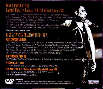 Alice Cooper/NJ, USA 1981 & more