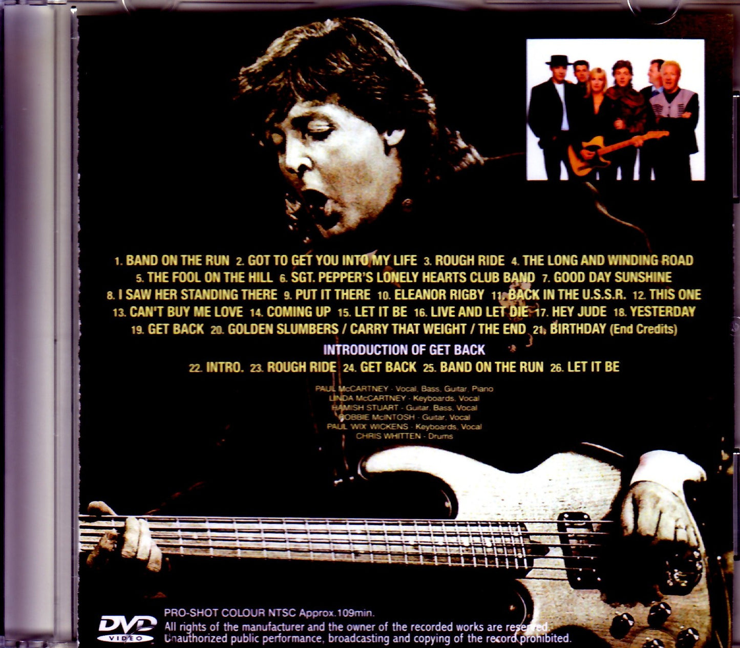 Paul McCartney/Get Back Japanese Broadcast Ver.